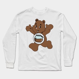 Caffeine Bear Long Sleeve T-Shirt